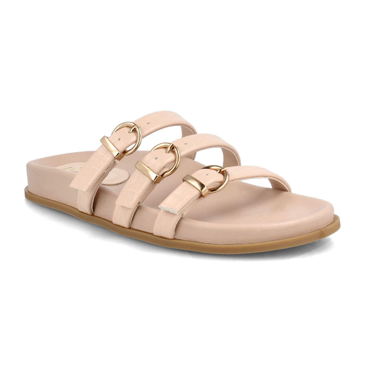 Sandalia Mujer Bata Licia Beige-1