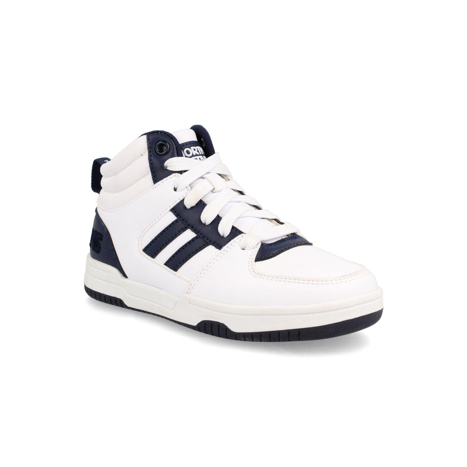 Zapatilla Niño North Star Hem Blanco-Azul-0