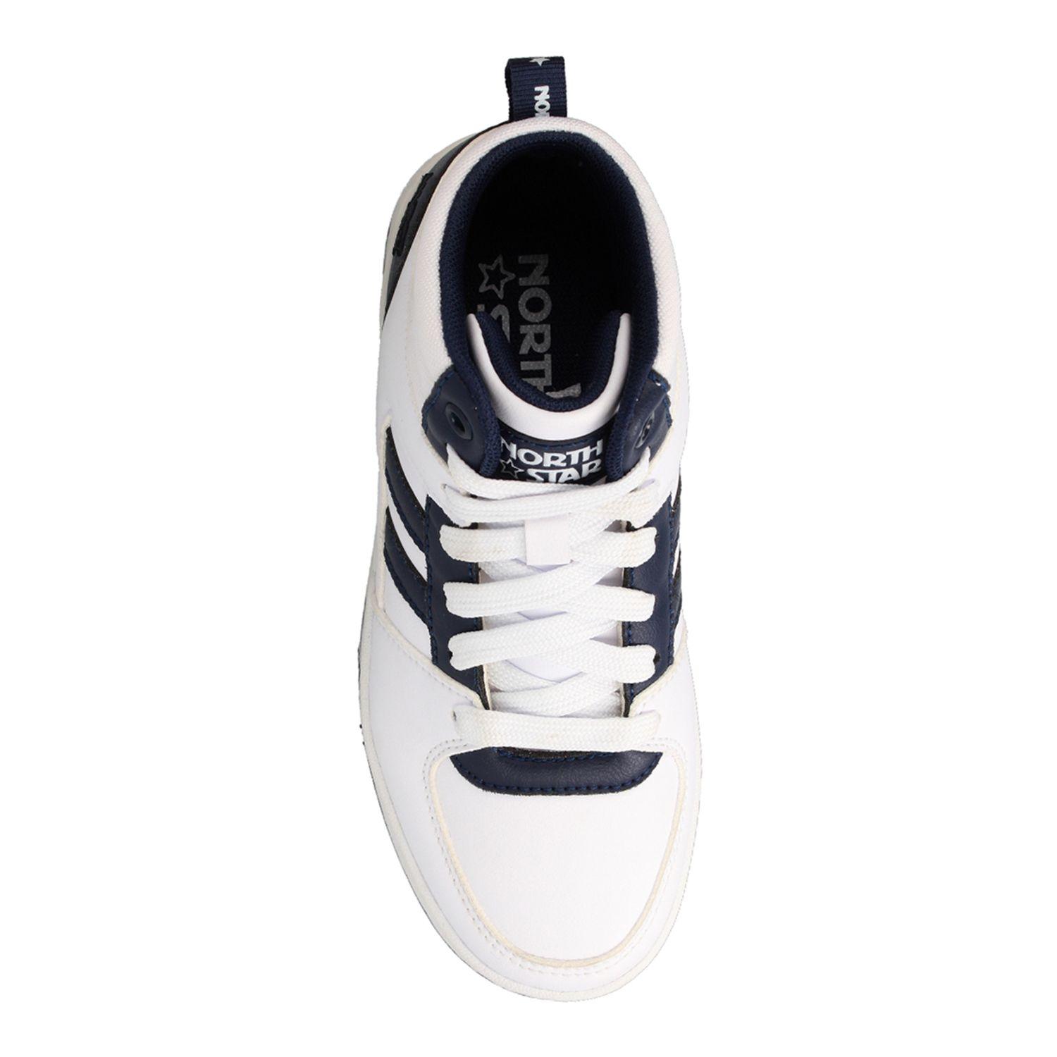 Zapatilla Niño North Star Hem Blanco-Azul-3