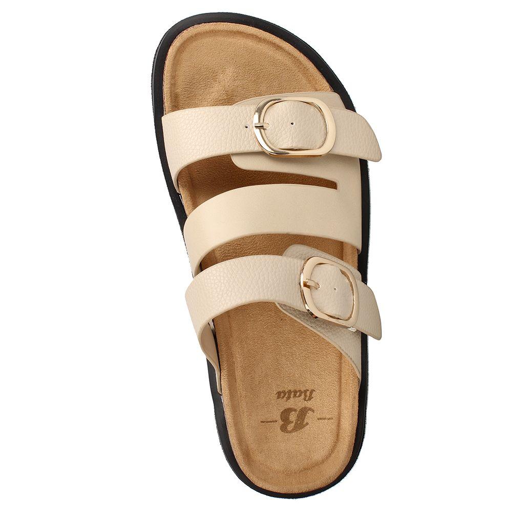 Sandalia Mujer Bata Trini Beige-5