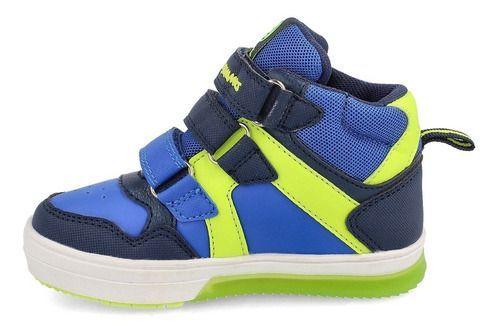 BOTÍN BUBBLEGUMMERS NEON NIÑO AZUL-1