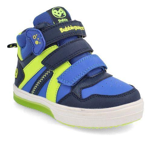 BOTÍN BUBBLEGUMMERS NEON NIÑO AZUL-0