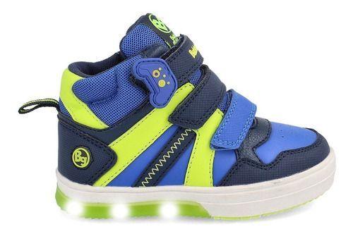 BOTÍN BUBBLEGUMMERS NEON NIÑO AZUL-7