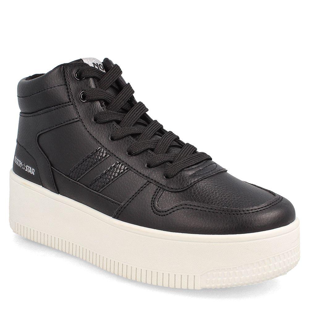 ZAPATILLA MUJER NORTH STAR MAYO CAÑA ALTA NEGRO-0