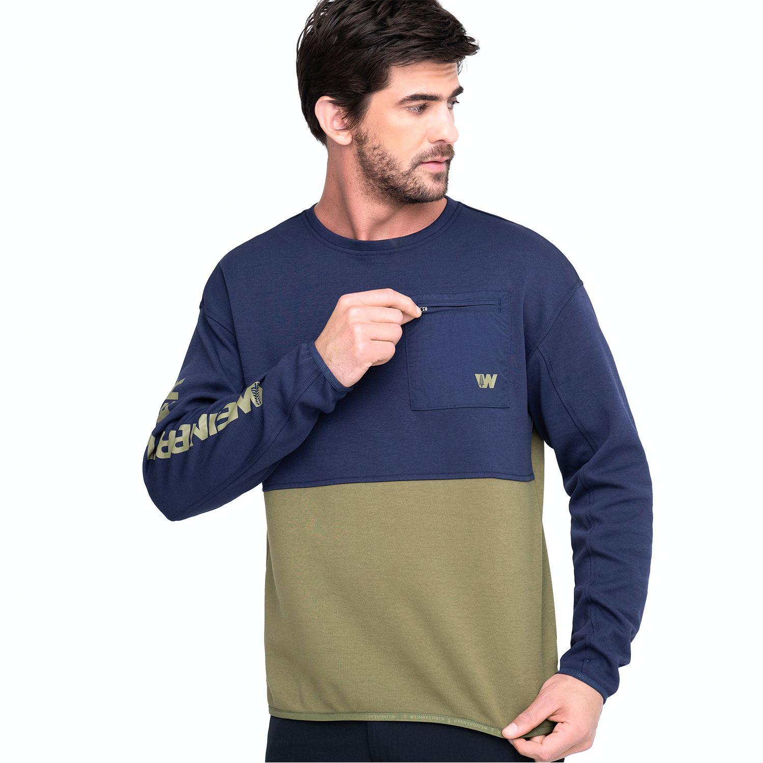 Polerón Hombre Weinbrenner Konda Azul Marino - Verde-2