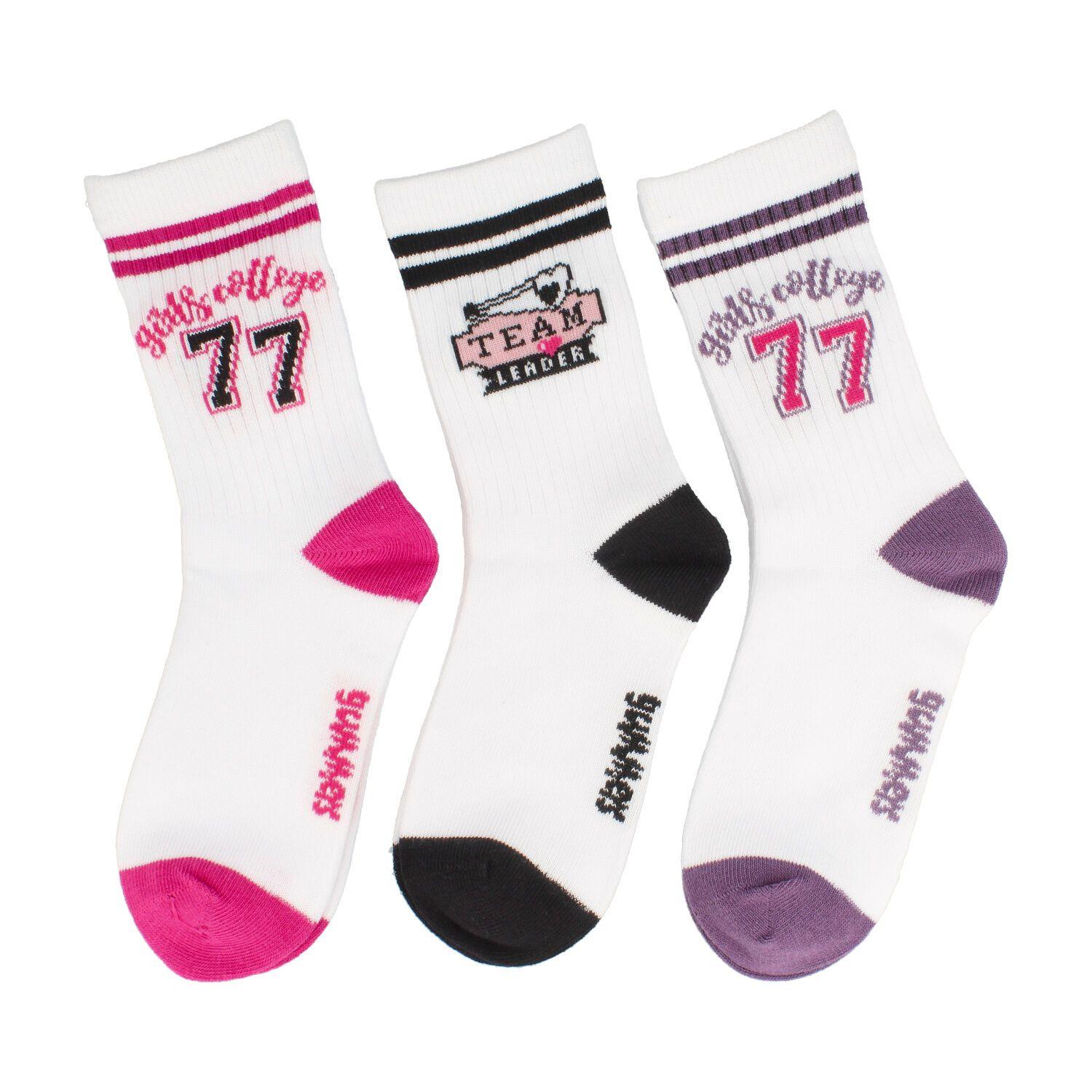 Calcetín Niña Bubblegummers Cheer Fucsia-1