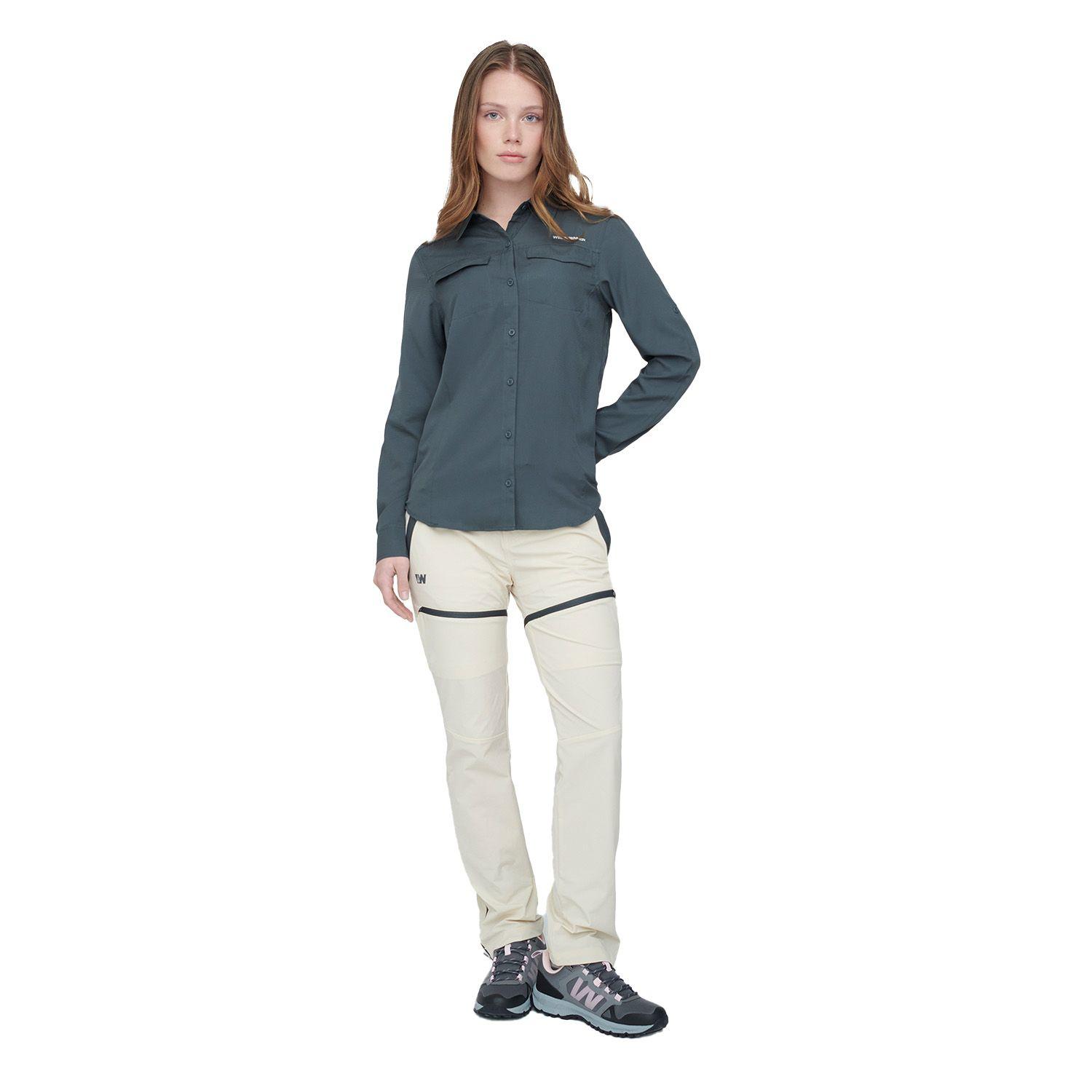 Camisa Mujer Weinbrenner Bund Gris Oscuro-3