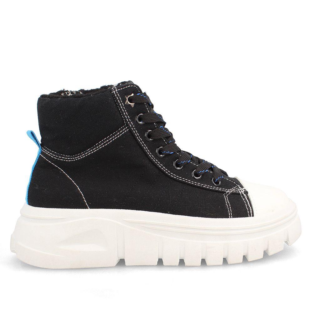 Zapatilla Con Caña Niña North Star Vikinga Negro-4
