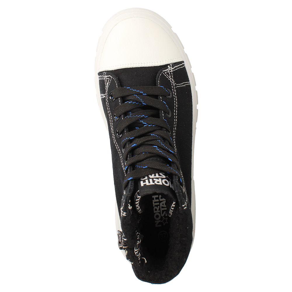 Zapatilla Con Caña Niña North Star Vikinga Negro-5