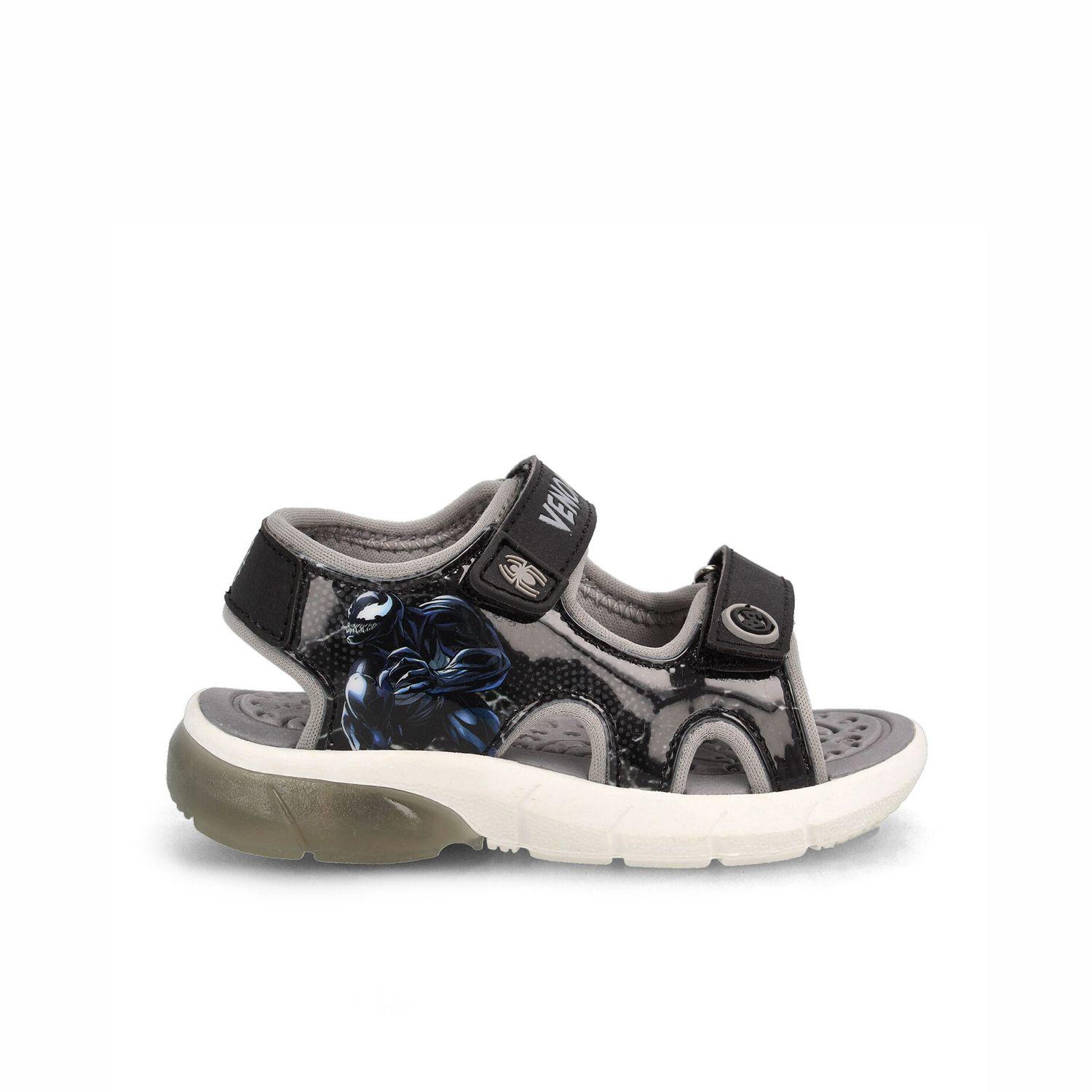 Sandalia  Niño Bubblegummers Venon/Felix Negro - Gris-0