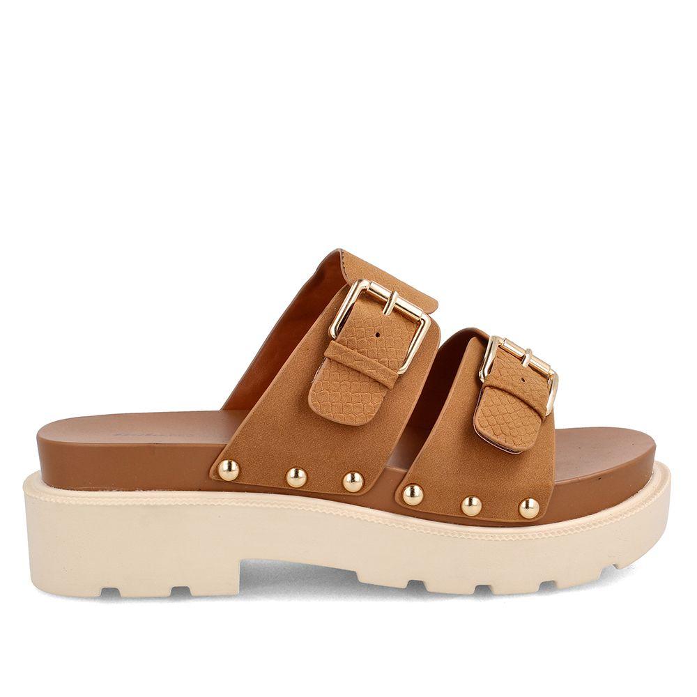 Sandalia Mujer Bata Mercury Café-0