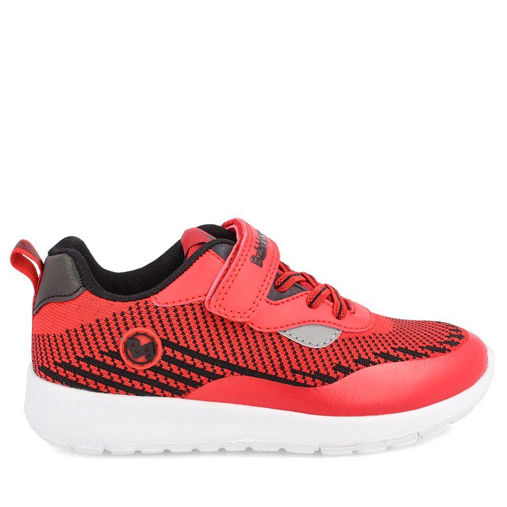 ZAPATILLA NIÑO BUBBLEGUMMERS WALTER GRIS - ROJO 22 - 25-4