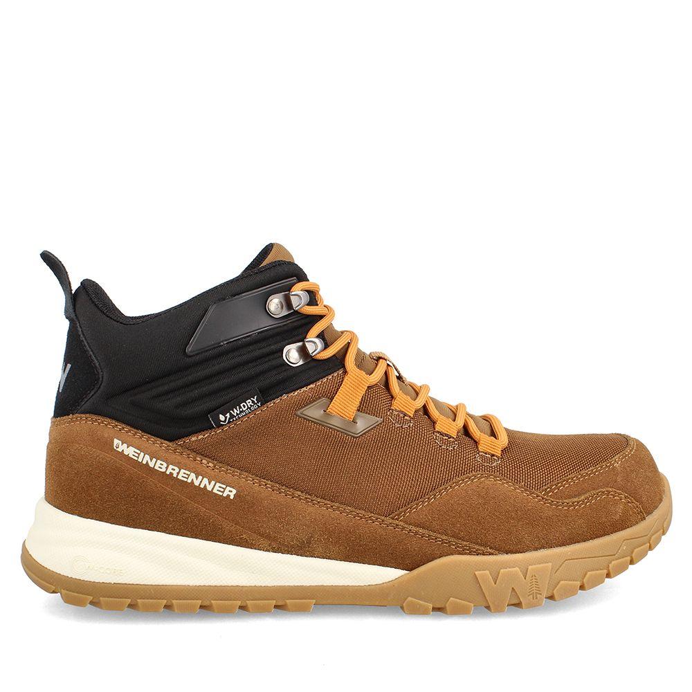 Botín Hombre Weinbrenner Beagle Whistler Mid Café - Negro