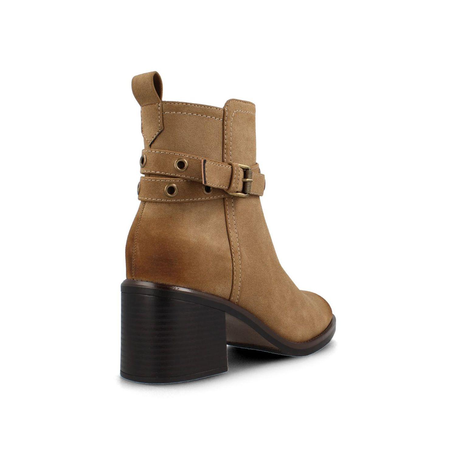 Botín Mujer Bata Olivia Café-2