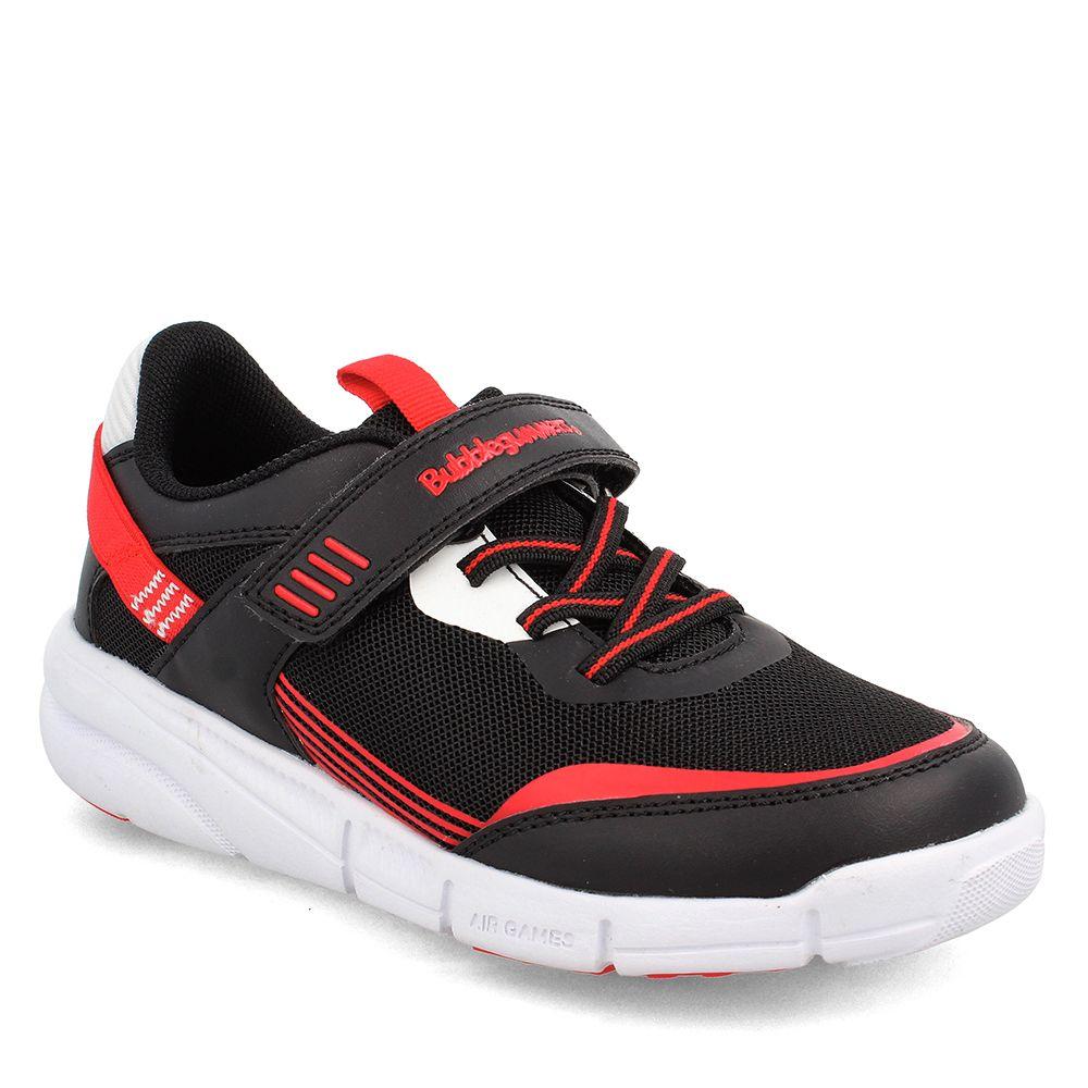 Zapatilla Niño Bubblegummers Airgames Negro-Rojo-0