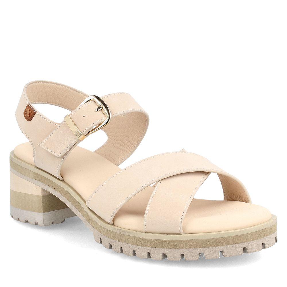 SANDALIA MUJER BATA JOURNEY CREMA-1