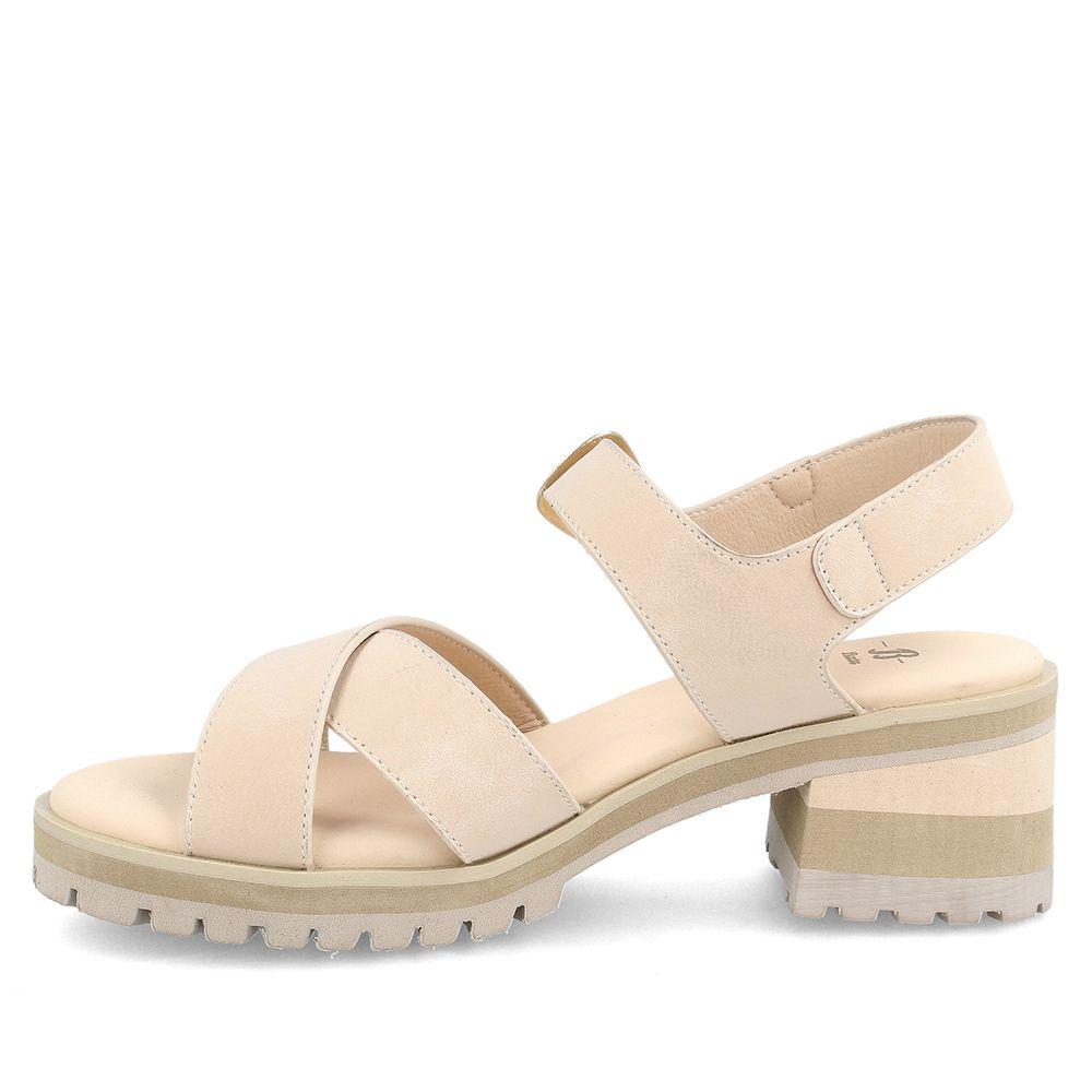 SANDALIA MUJER BATA JOURNEY CREMA-4