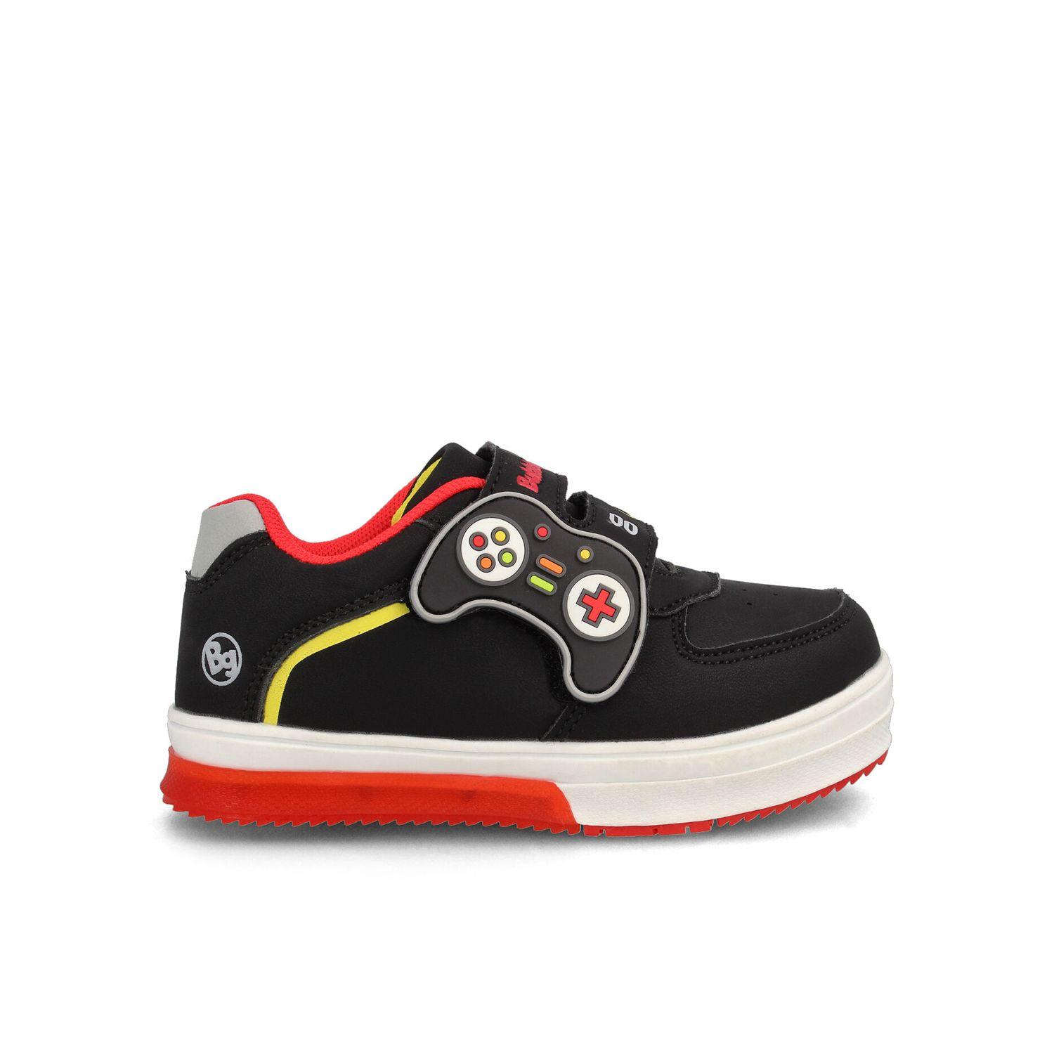 Zapatilla Niño Bubblegummers Neon Negro - Rojo-0