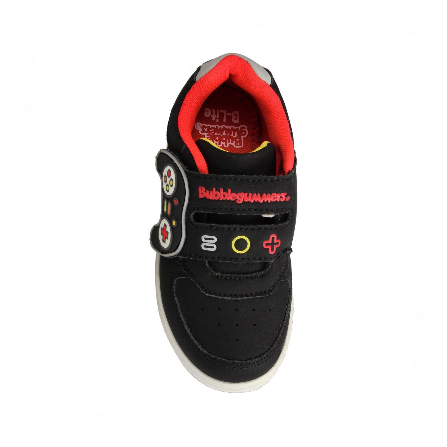 Zapatilla Niño Bubblegummers Neon Negro - Rojo-3