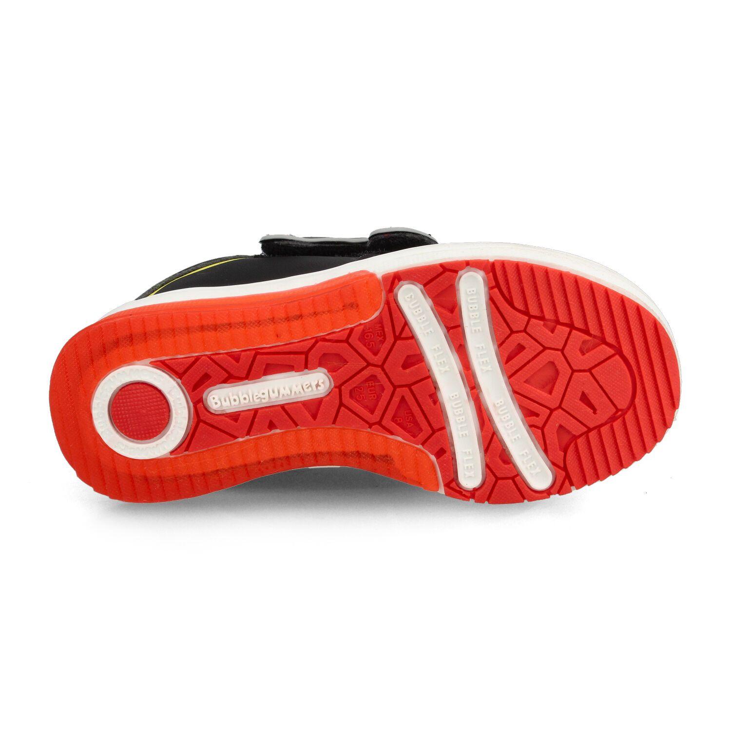 Zapatilla Niño Bubblegummers Neon Negro - Rojo-4