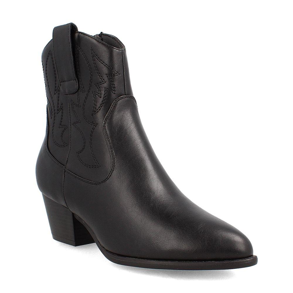 Botín Mujer Bata Cowie Negro-0