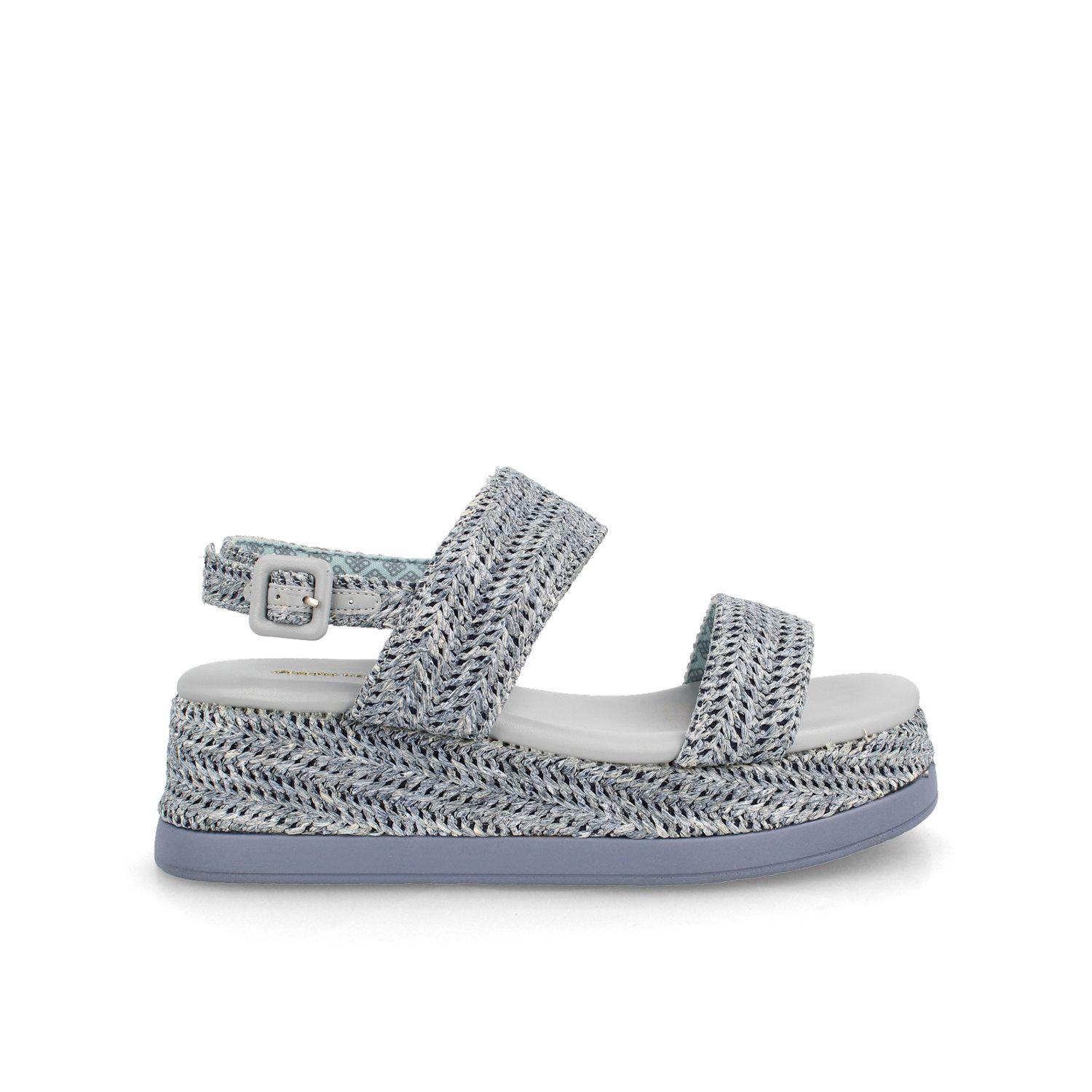 Sandalia Mujer Bata Arona Azul-0