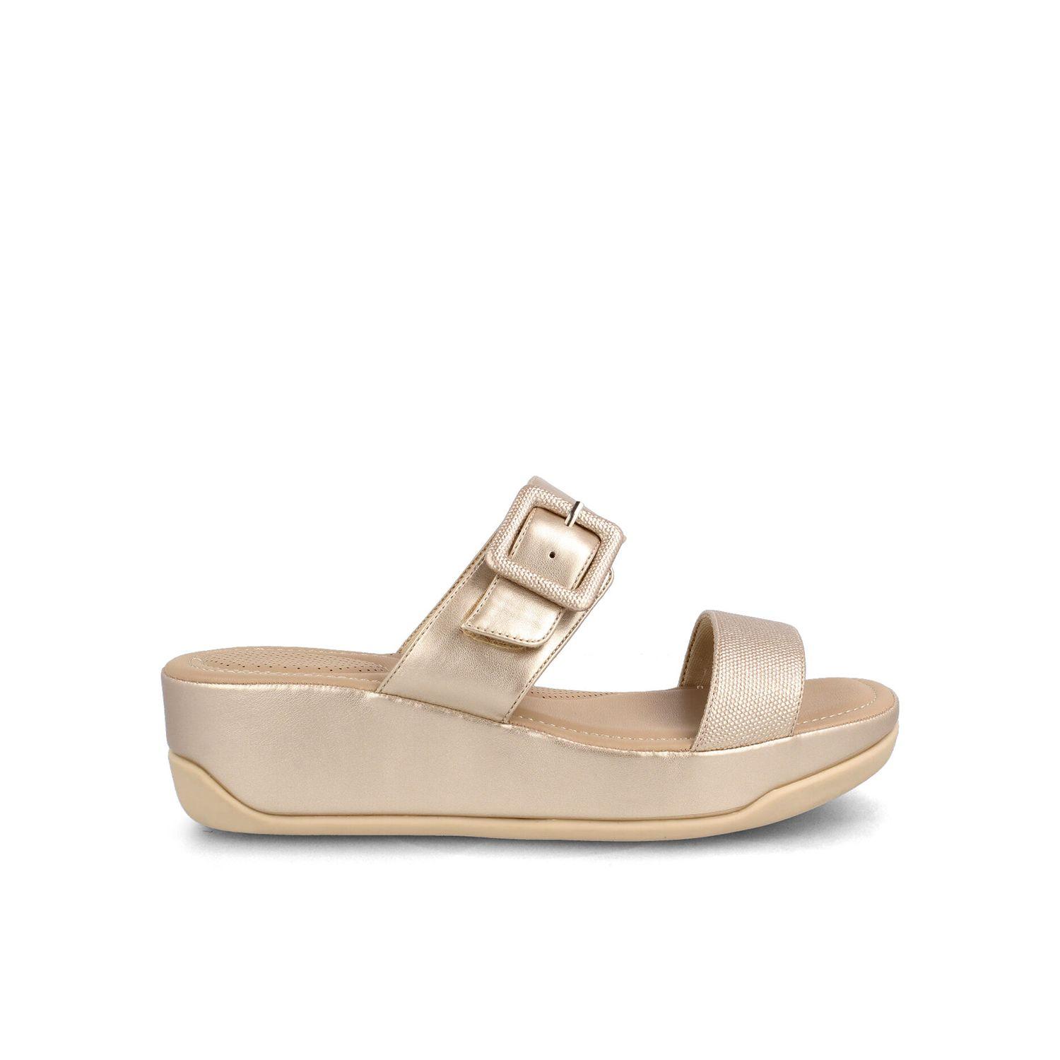 Sandalia Mujer Bata Carol Champagne I-0