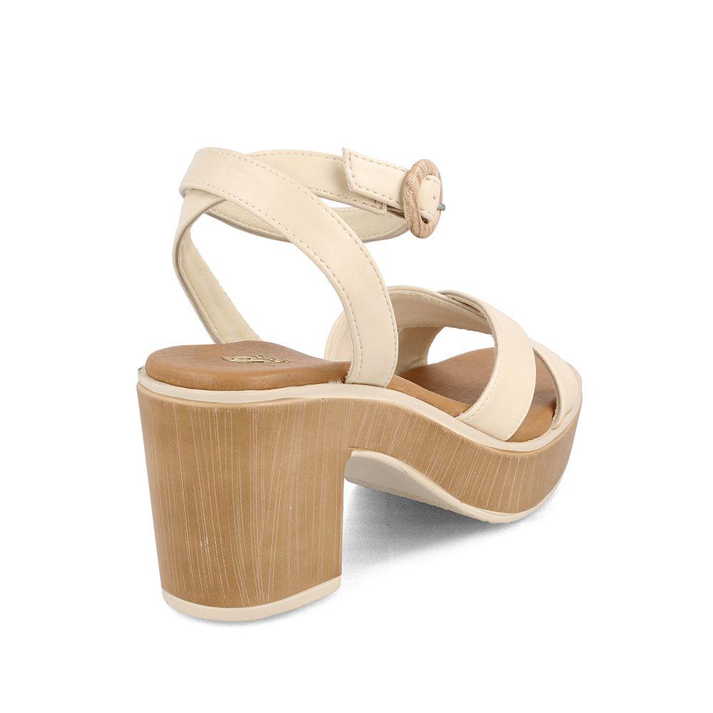 Sandalia Mujer Bata Monkie Blanco-3