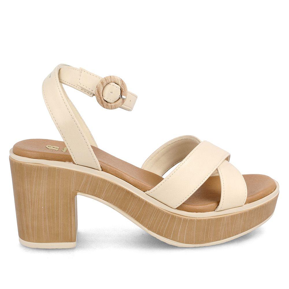 Sandalia Mujer Bata Monkie Blanco-4