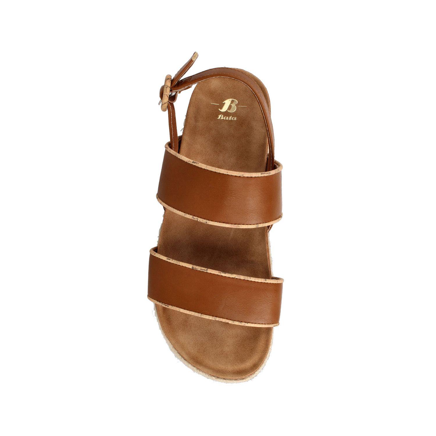 Sandalia Mujer Bata Saya Camel-3