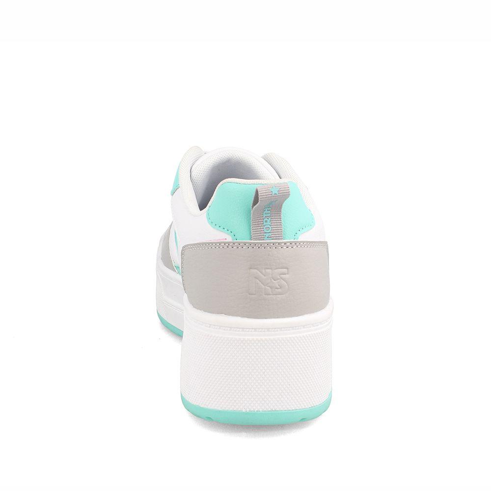 Zapatilla Mujer North Star Sofi Blanco-Celeste-2