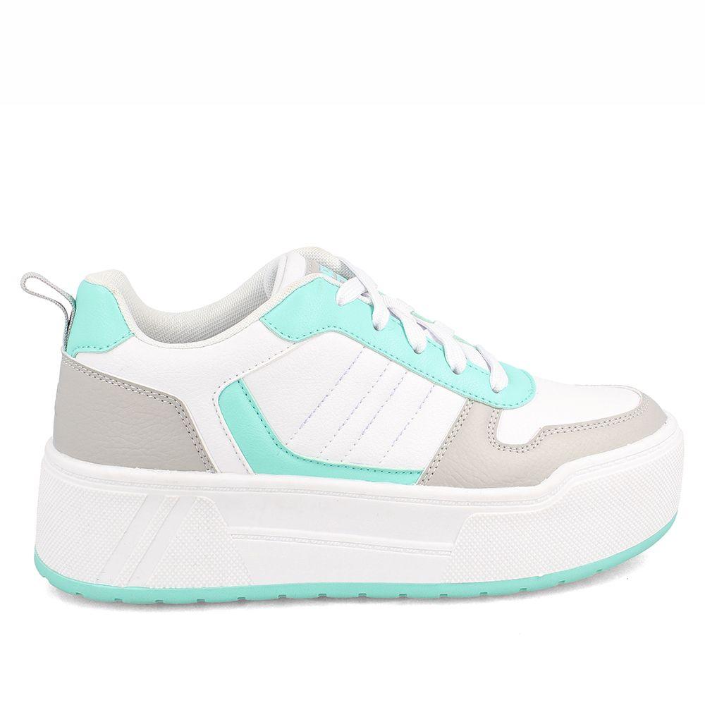 Zapatilla Mujer North Star Sofi Blanco-Celeste-4