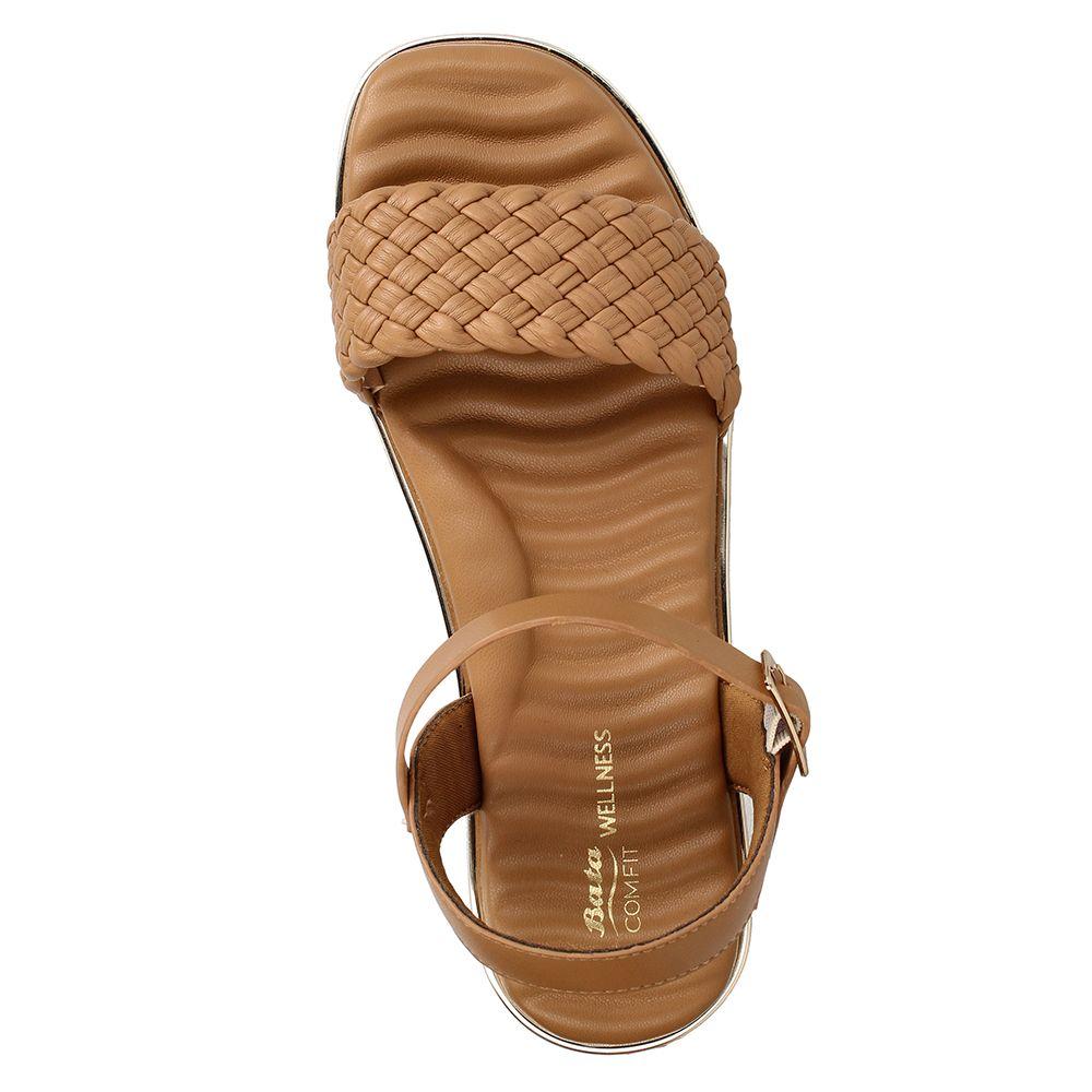 Sandalia Mujer Bata Megan Café-5