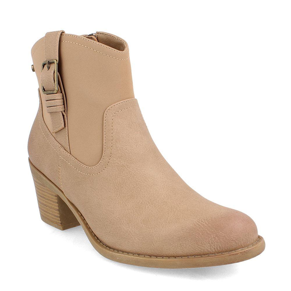 BOTÍN TEXANO MUJER BATA TOBIN BEIGE-0
