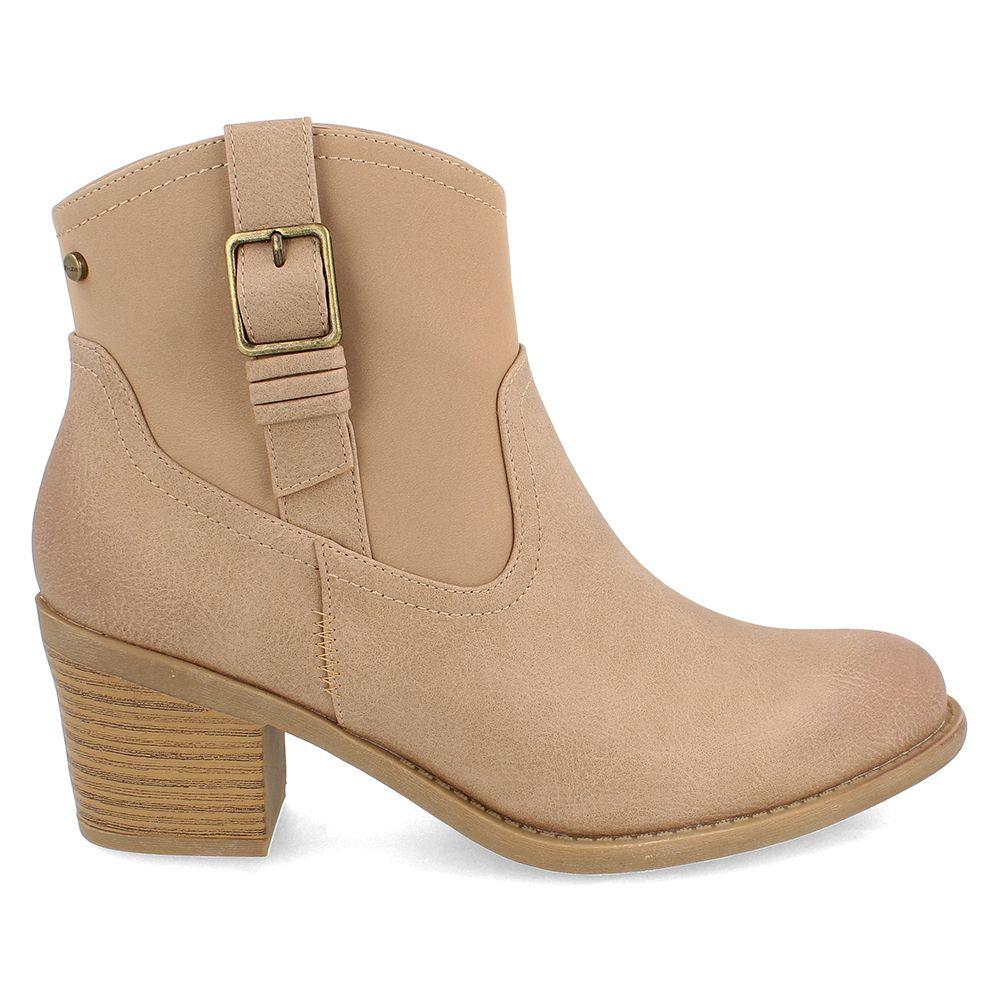 BOTÍN TEXANO MUJER BATA TOBIN BEIGE-4
