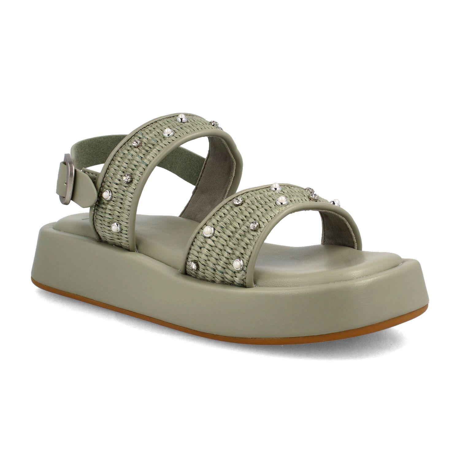 Sandalia Mujer Bata Calisto Verde Claro-1