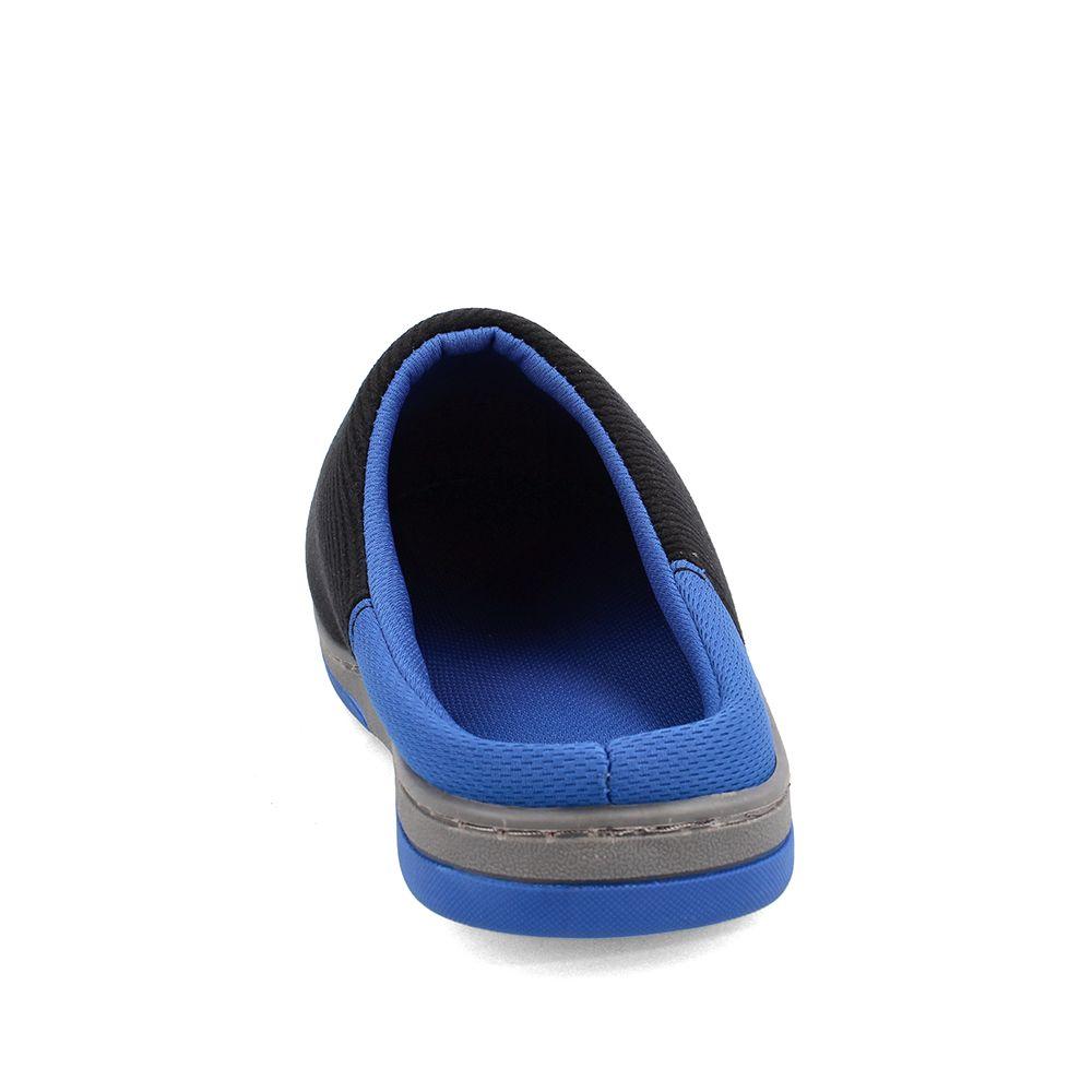 Pantuflas Hombre Bata Busan Negro-Azul-2