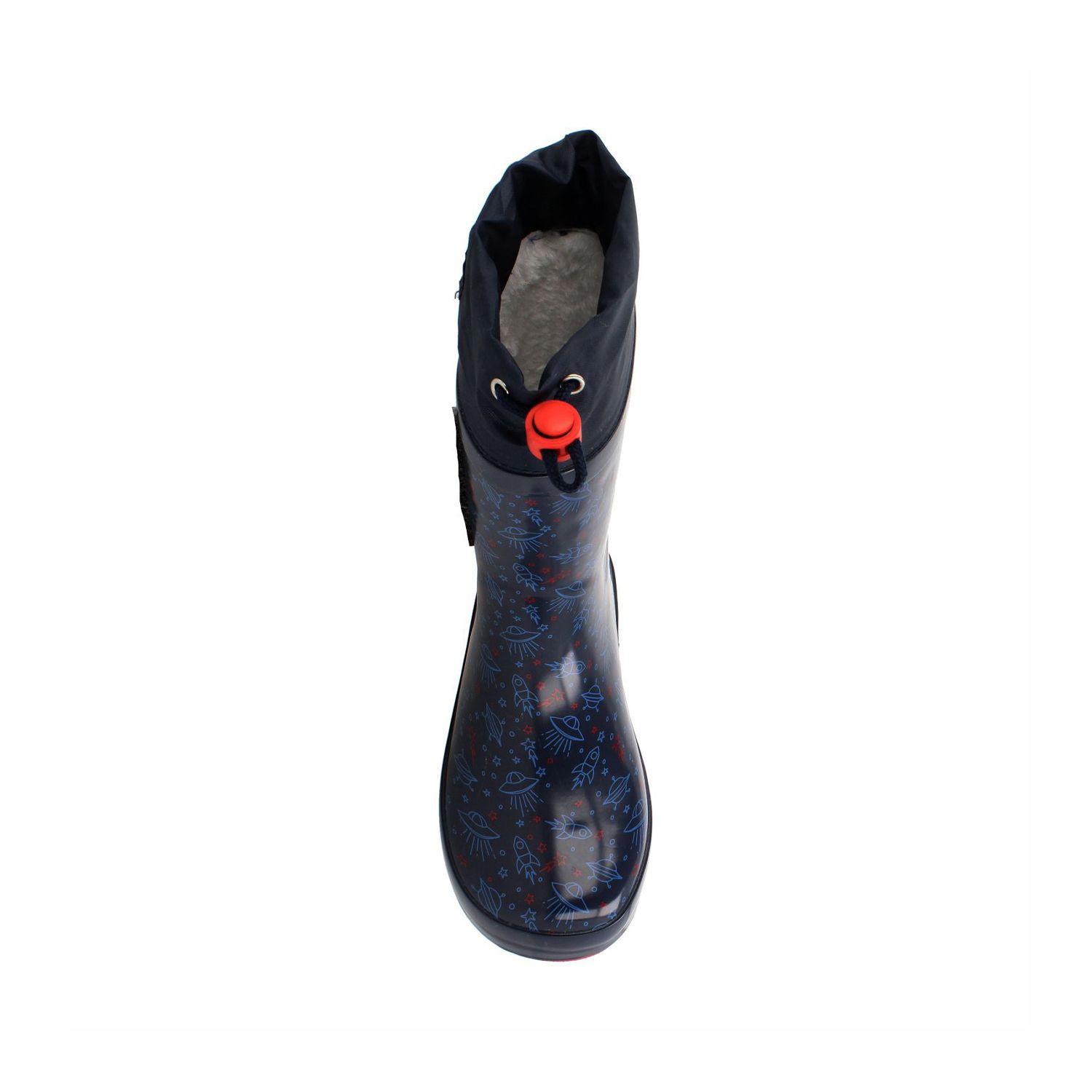 Bota De Agua Niña Bubblegummers Rainboot Lights Azul-3