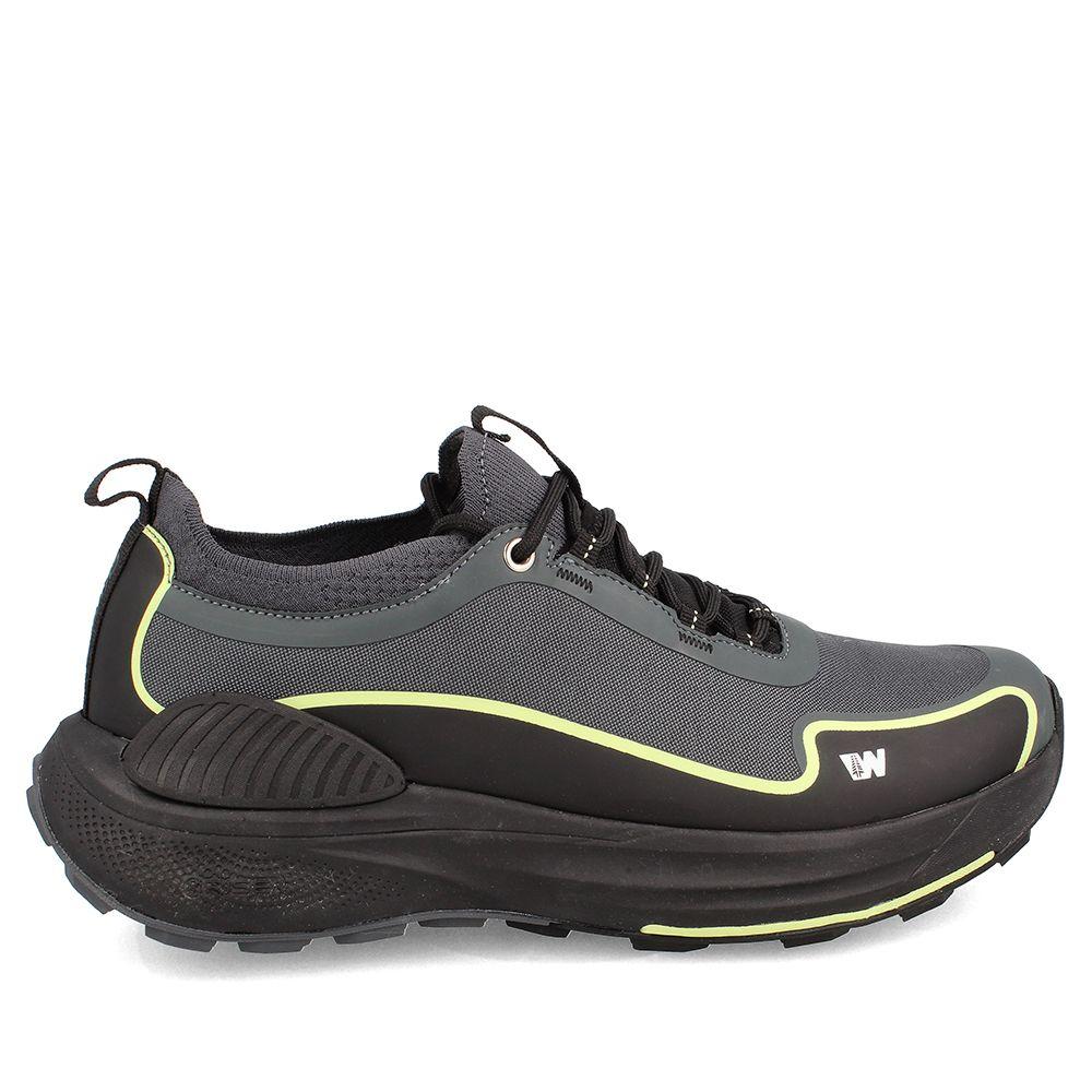 Zapatilla Hombre Weinbrenner Skyrnr300 Gris Oscuro - Negro-4