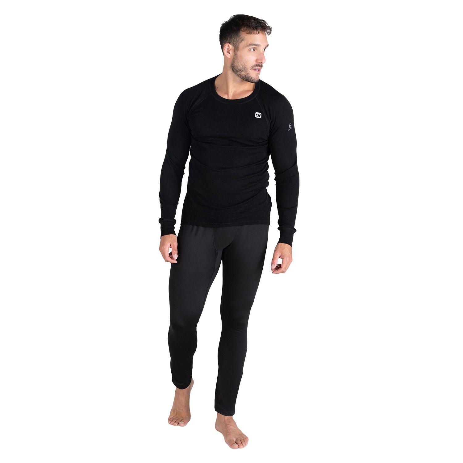Primera Capa Hombre Weinbrenner First Layer Merino Negro-3