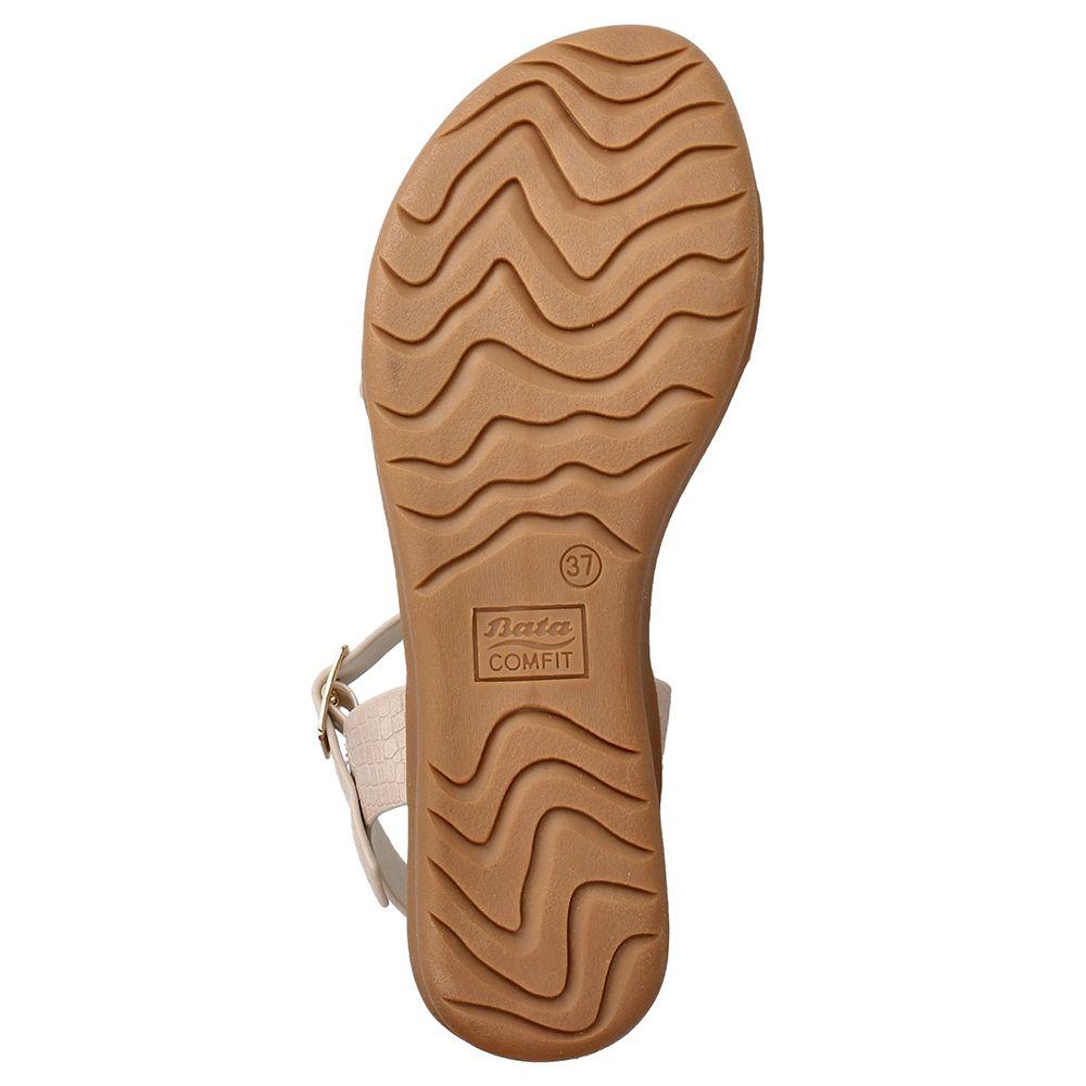 SANDALIA MUJER BATA COMFIT CERISE DORADO-6