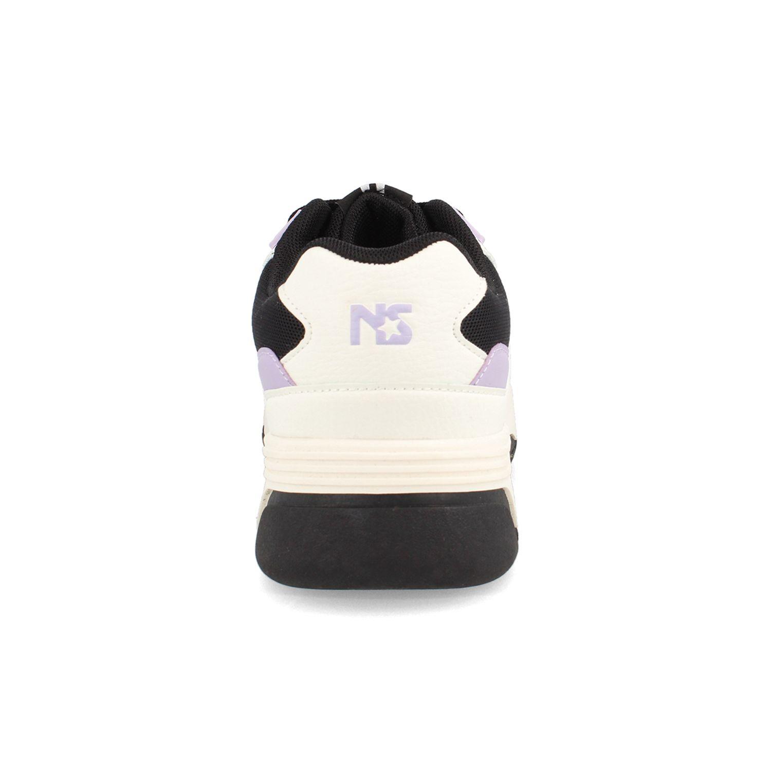 Zapatilla Mujer North Star Skater Chunk Blanco-Negro-2