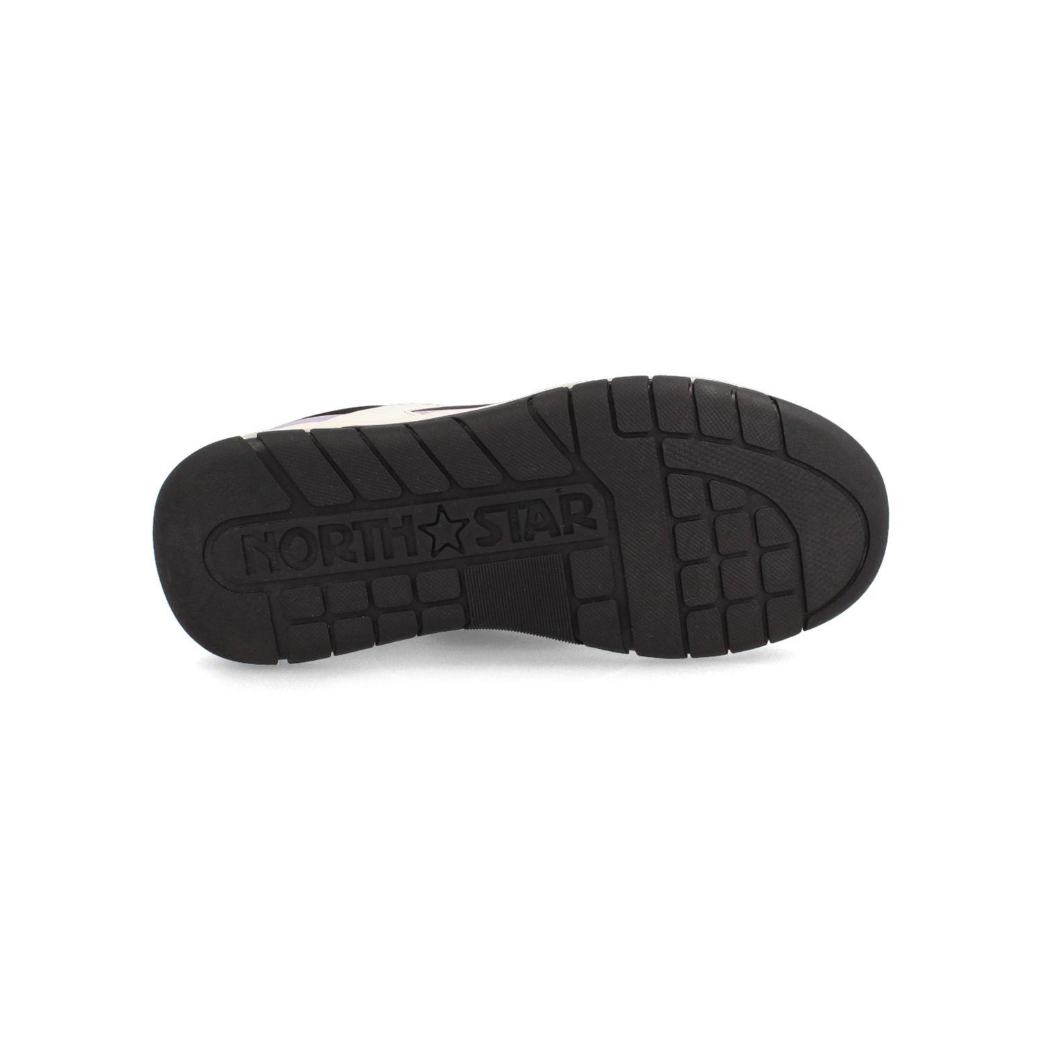 Zapatilla Mujer North Star Skater Chunk Blanco-Negro-4