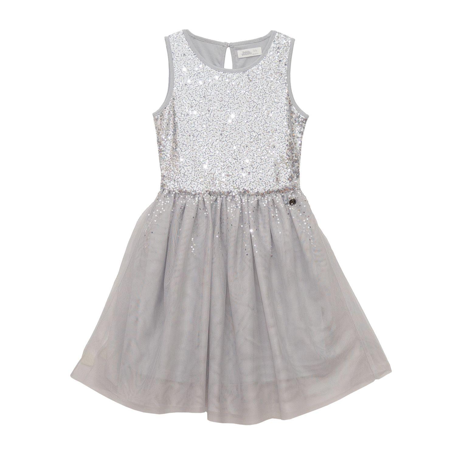 Vestido Niña Bubblegummers Antonella Gris-0