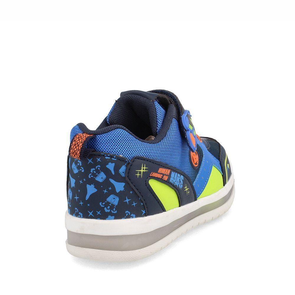 ZAPATILLA NIÑO BUBBLEGUMMERS SATURNO BLUE-LIMA GREEN-4