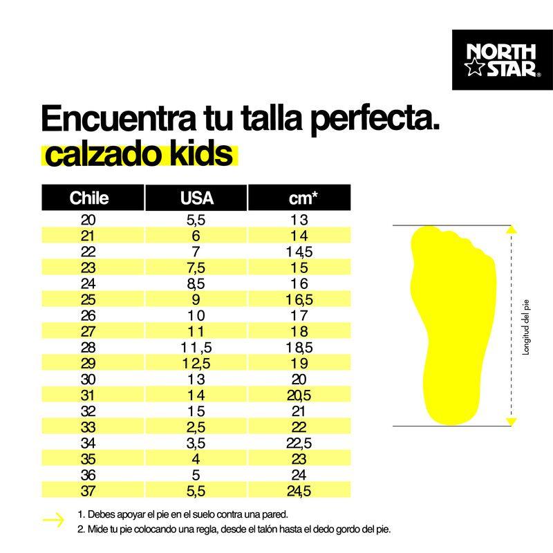 ZAPATILLA DEPORTIVA NIÑA NORTH STAR EDDY ROSA 30-33-7