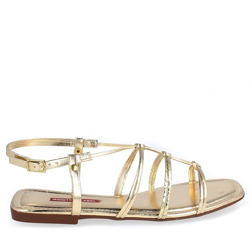 SANDALIA MUJER BATA RED LABEL JAYLIN GOLD-4