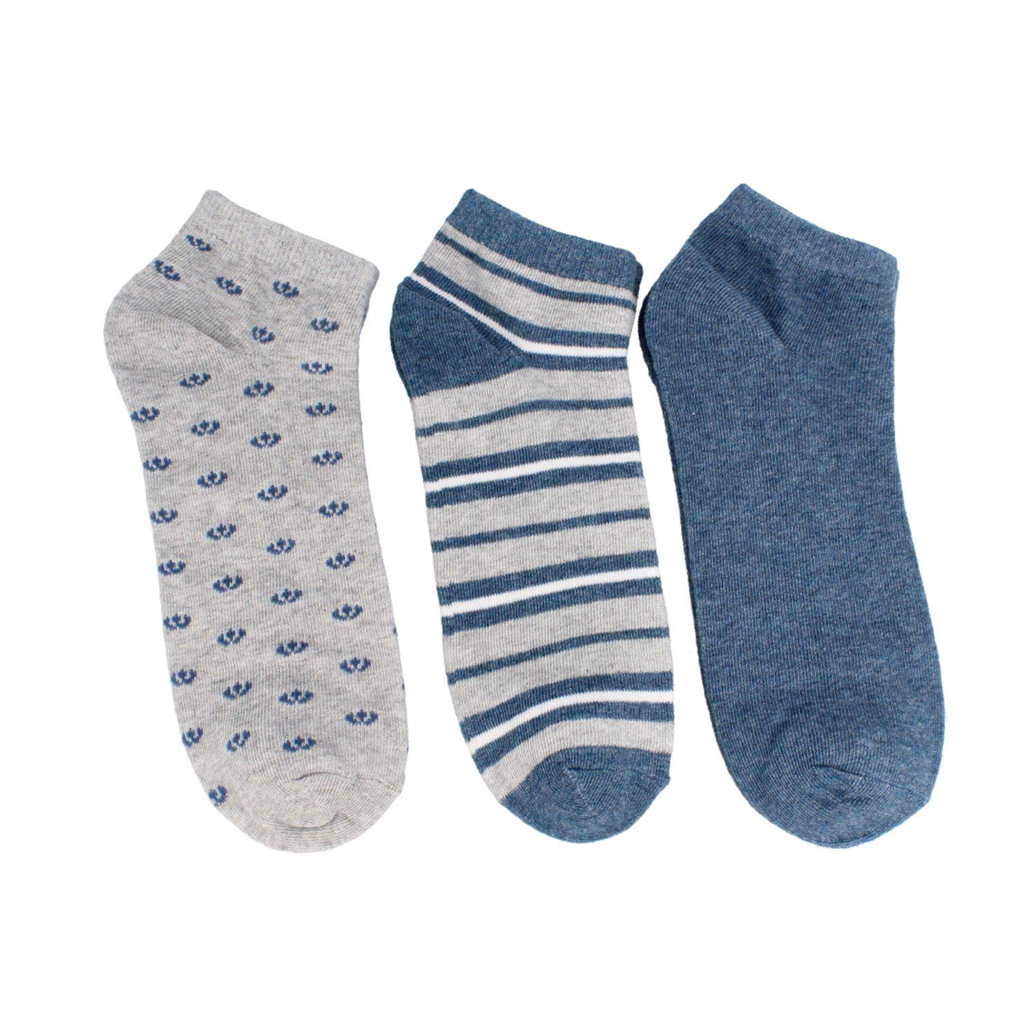 Calcetines Hombre Bata Tripack Lin Diseño Multicolor I-0
