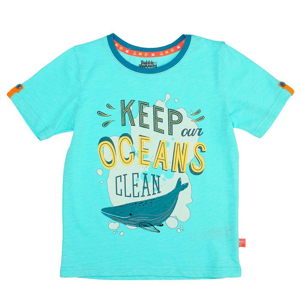 POLERA NIÑO BUBBLEGUMMERS ELEVATED NATURE LIGHT BLUE-0