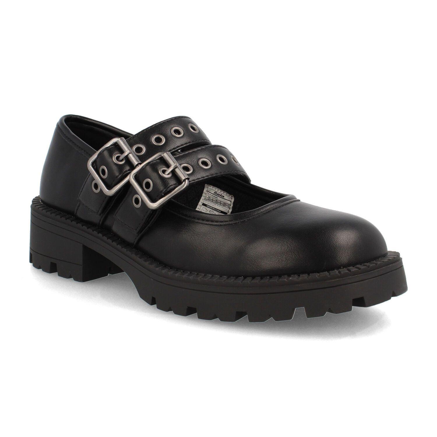 Mocasin Mujer Bata Red Label Vania Negro-1